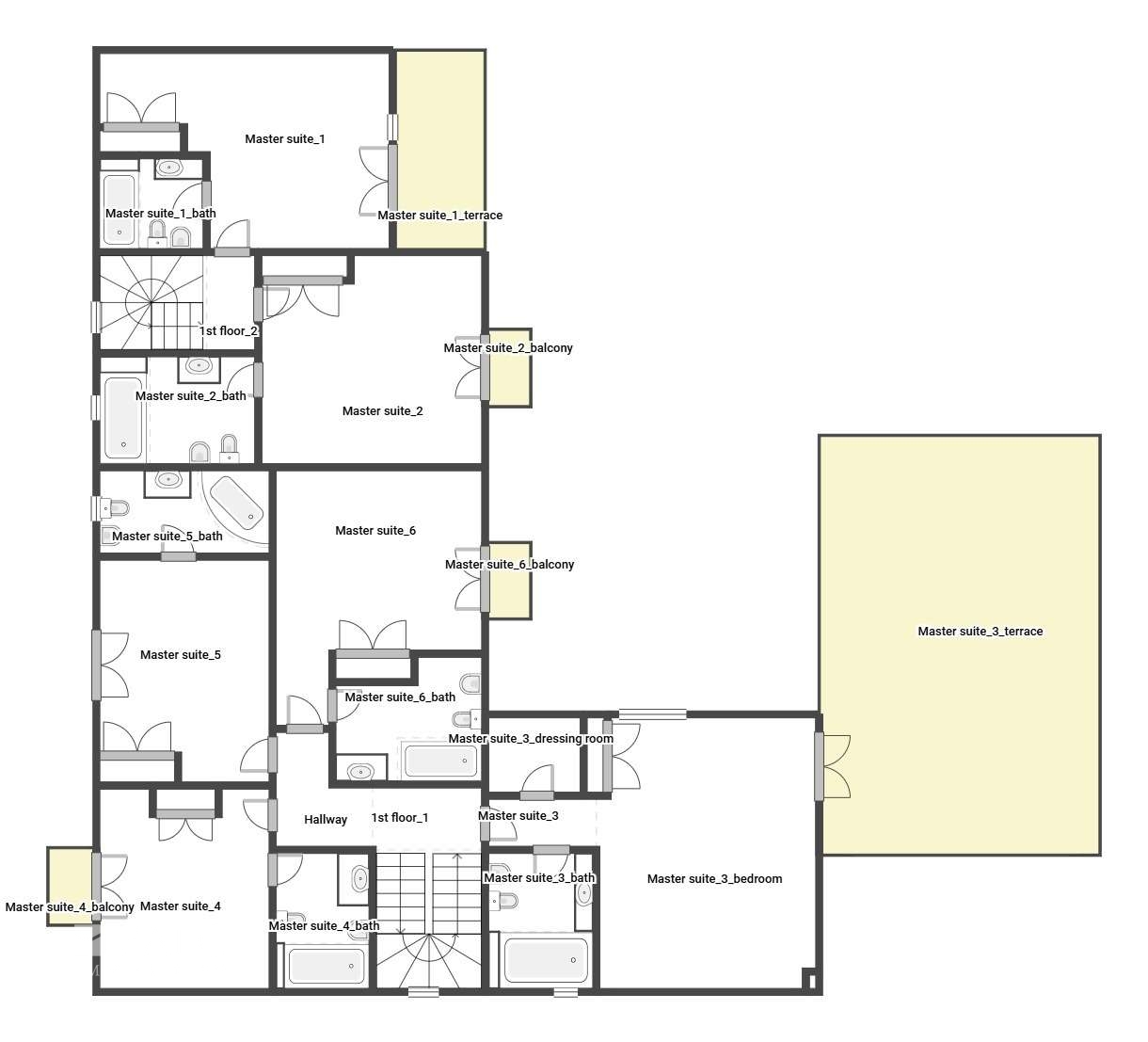 Grundrisse Obergeschoss